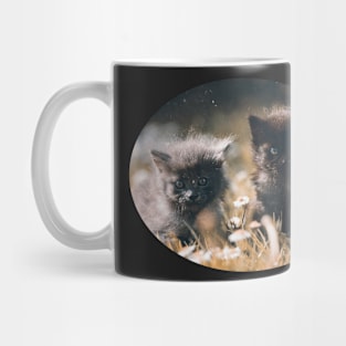 kittens and flowers Mug